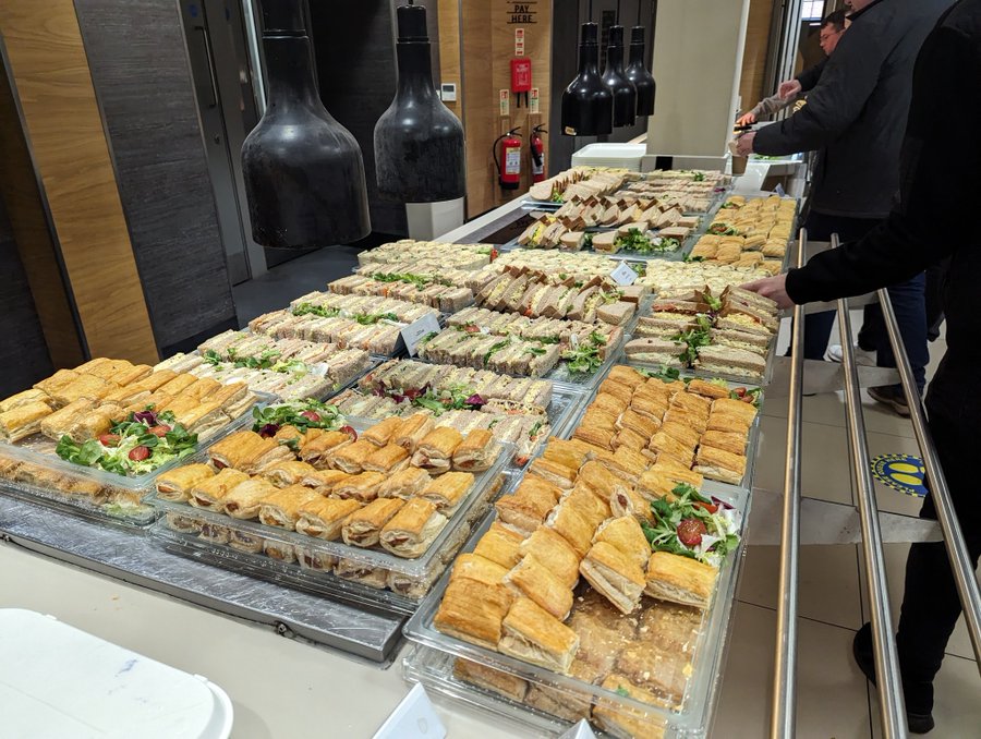 Sandwiches and pastries